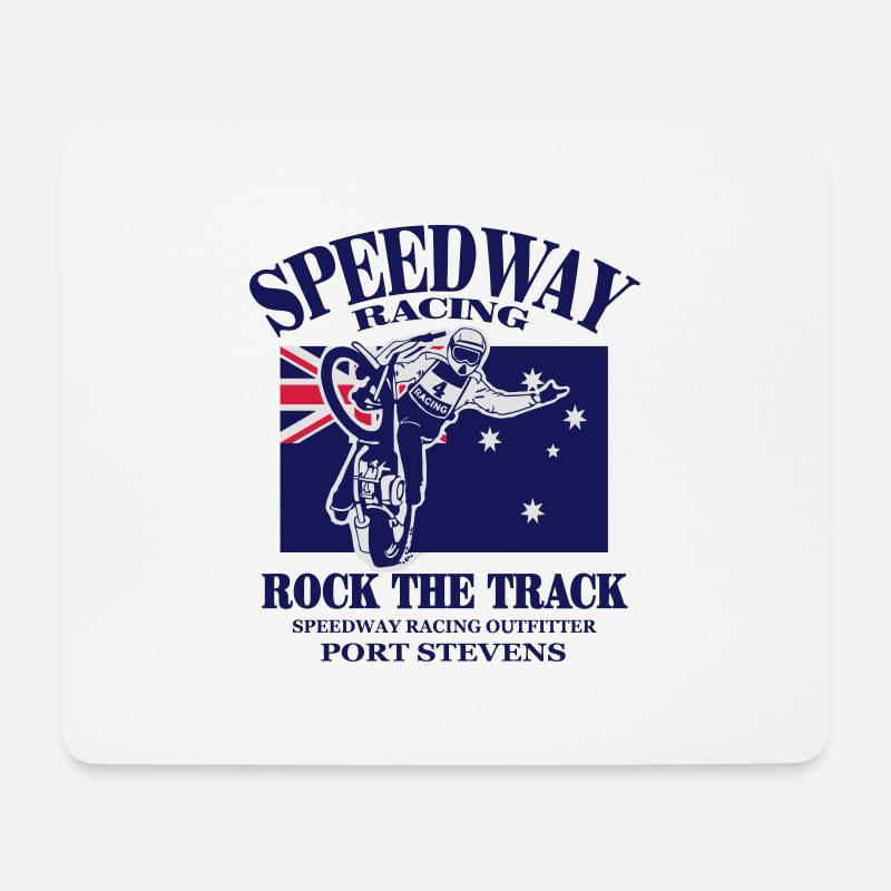 Australian Speedway - Mousepad (Querformat) - Weiß
