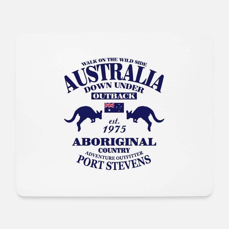 Australian Outback - Aboriginal Country - Mousepad (Querformat) - Weiß