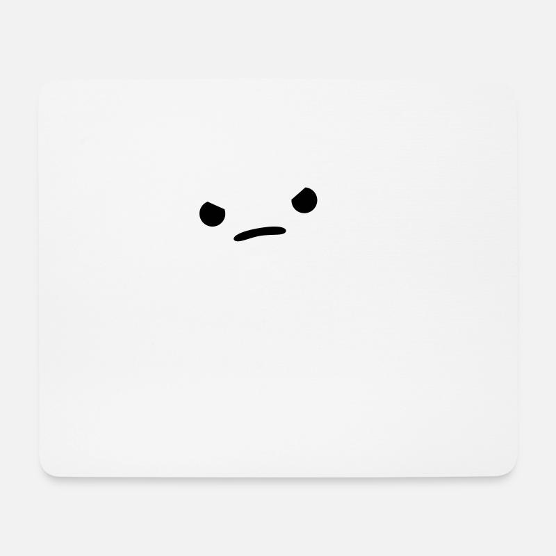 Sehr unglücklicher Geist (wütender Geist) - Mousepad (Querformat) - Weiß