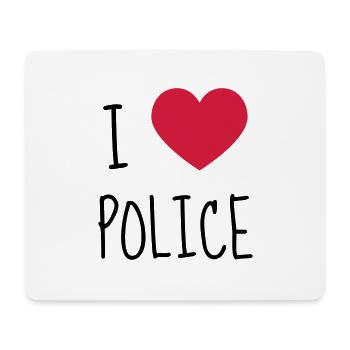 Police Officer Policeman Cop Policier Polizei - Mouse Pad (horizontal) - white - Front