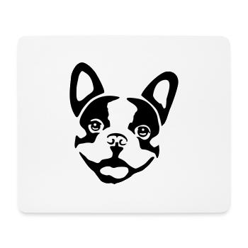Dog - French Bulldog - Tapis de souris (format paysage) - blanc - Devant