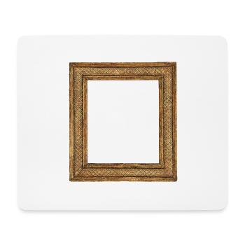 🖼️ Geschuppter goldener Bilderrahmen - Mousepad (Querformat) - Weiß - Vorne