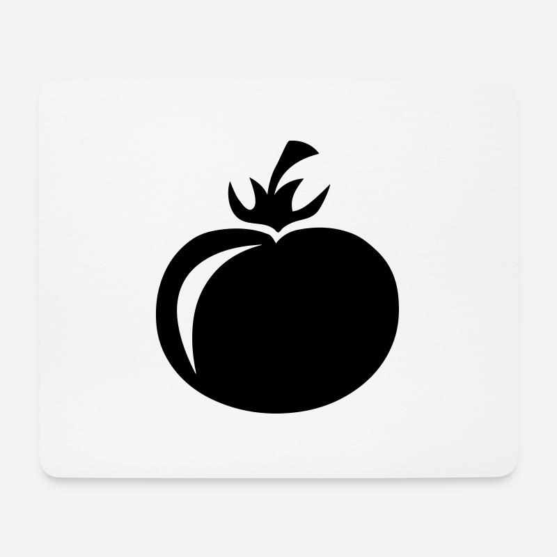 Tomate - Mousepad (Querformat) - Weiß