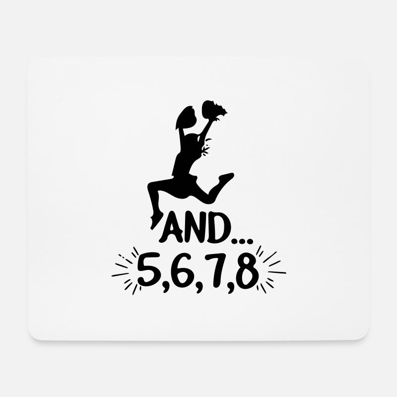 Cool und 5, 6, 7, 8 Cheerleading Coaches Geschenk - Mousepad (Querformat) - Weiß