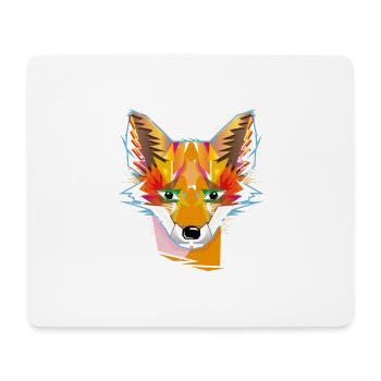 mignon renard transparent - Tapis de souris (format paysage) - blanc - Devant
