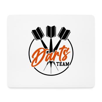 Équipe de fléchettes fléchettes fléchettes emblème logo bullseye - Tapis de souris (format paysage) - blanc - Devant