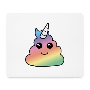 Einhorn Poop - Mousepad (Querformat) - Weiß - Vorne
