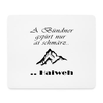 bündner - Mousepad (Querformat) - Weiß - Vorne