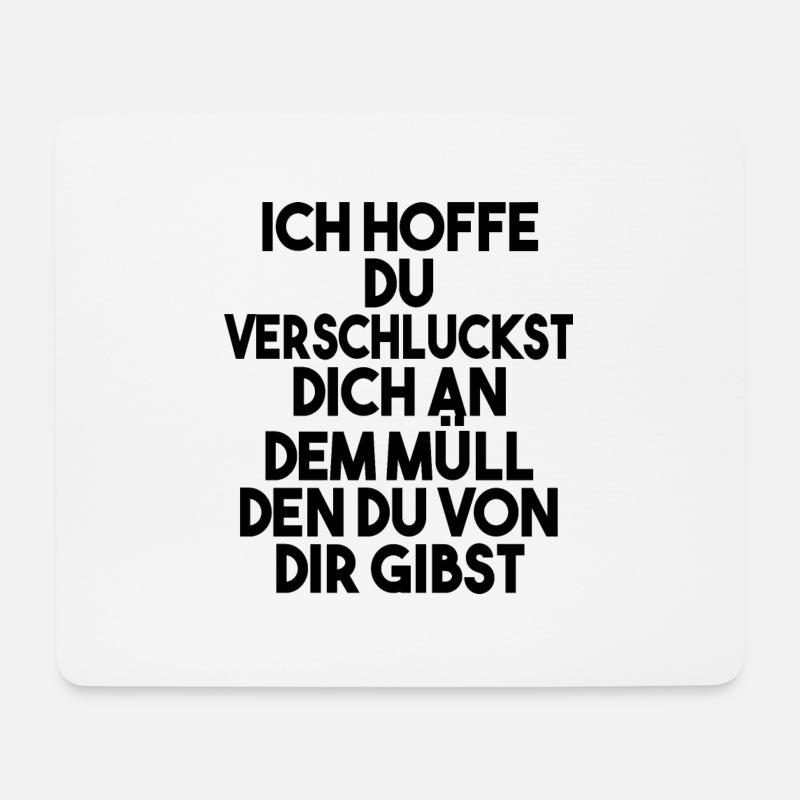 Lustige Sprüche Witzige Sprüche Geschenk - Mousepad (Querformat) - Weiß