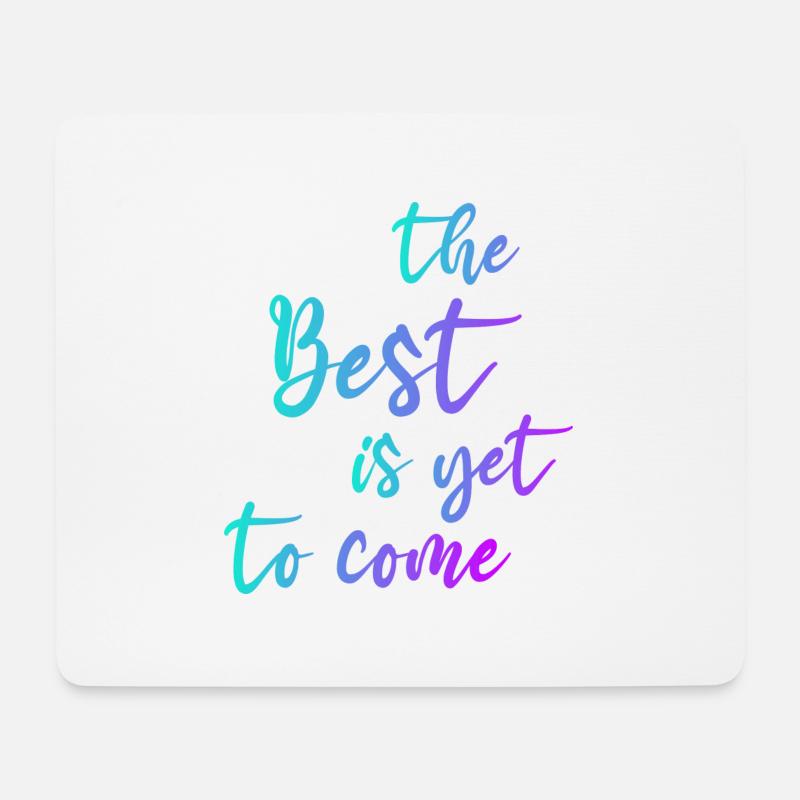 THE BEST GRADIENT BLUE PURPLE - Mousepad (Querformat) - Weiß