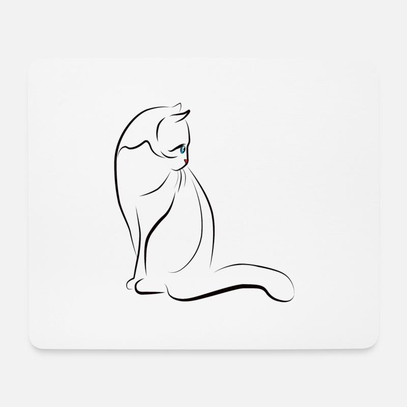 Cat Cats - Mouse Pad (horizontal) - white