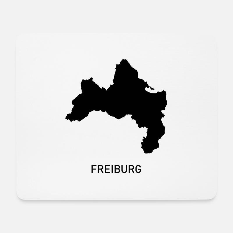 Freiburg - Mousepad (Querformat) - Weiß