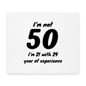 50th birthday - Mouse Pad (horizontal) - white - Front