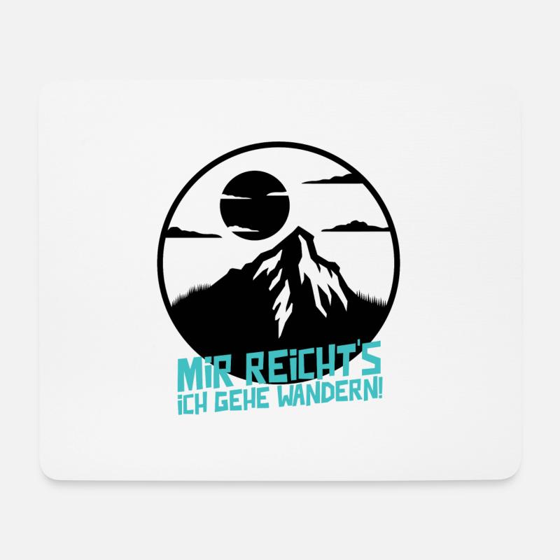 Wandern Geschenk Spruch Wanderer - Mousepad (Querformat) - Weiß