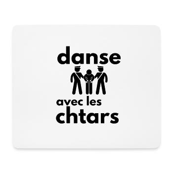 danse avec les chtars - Tapis de souris (format paysage) - blanc - Devant