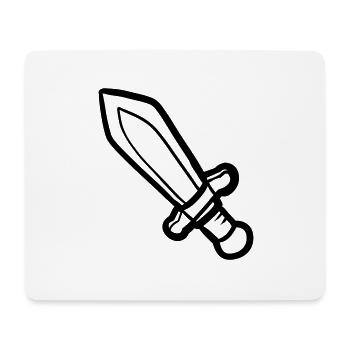 Sword - Mouse Pad (horizontal) - white - Front