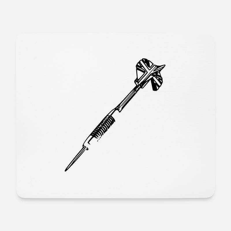 Dart Dartpfeil England Darts Dartspieler Sport - Mousepad (Querformat) - Weiß