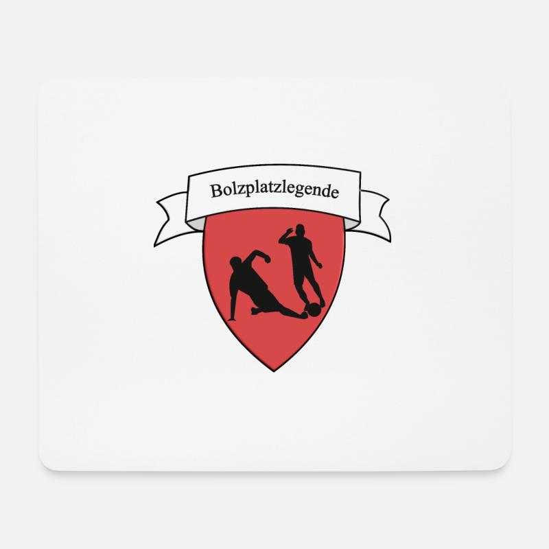 Bolzplatzlegende - Mousepad (Querformat) - Weiß