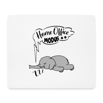 Home Office Modus Elefant Ingnorant Nein Nö Chef - Mousepad (Querformat) - Weiß - Vorne