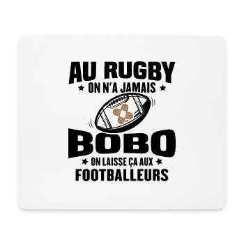 Cadeau humour pour joueur de rugby - Tapis de souris (format paysage) - blanc - Devant