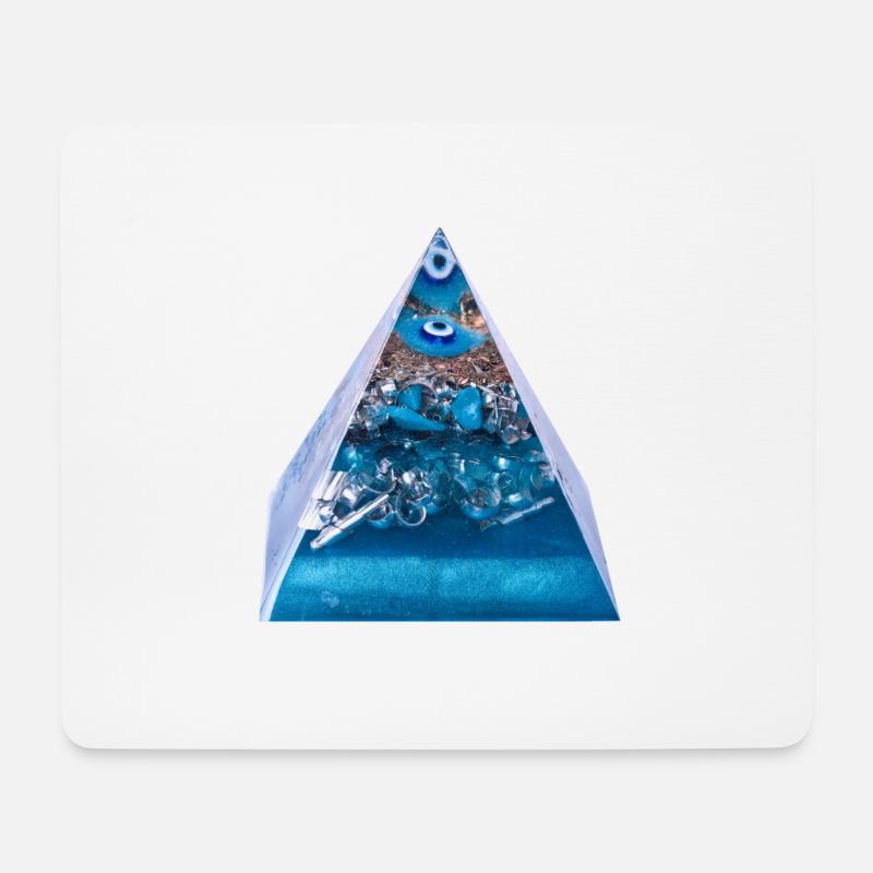 Schutzsymbol /Böses Blick-Schutz - Mousepad (Querformat) - Weiß
