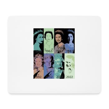 Queen II - Elizabeth England - Queen of England, - Mouse Pad (horizontal) - white - Front