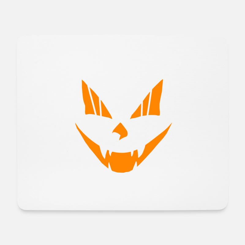 Halloween Gesicht - Mousepad (Querformat) - Weiß