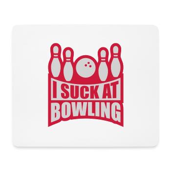 Je suis nul au bowling - Tapis de souris (format paysage) - blanc - Devant
