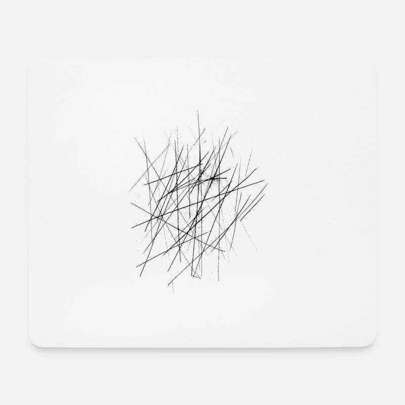 Kratzer - Mousepad (Querformat) - Weiß