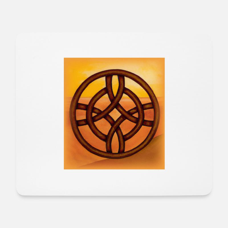 celtic cross - Mouse Pad (horizontal) - white