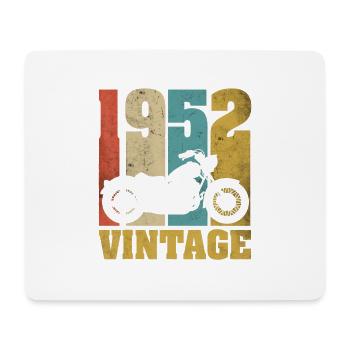 1952 Jahrgang Geburtstag Biker Motorrad Geschenk - Mousepad (Querformat) - Weiß - Vorne