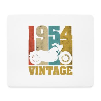 1954 Jahrgang Geburtstag Biker Motorrad Geschenk - Mousepad (Querformat) - Weiß - Vorne