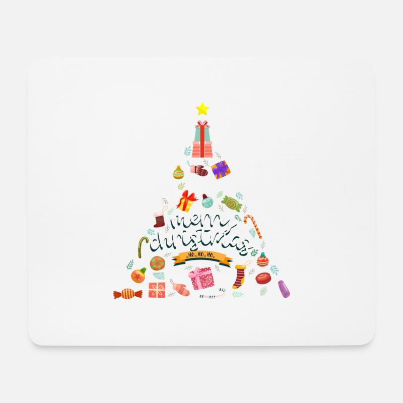 merry Christmas 11 - Mousepad (Querformat) - Weiß
