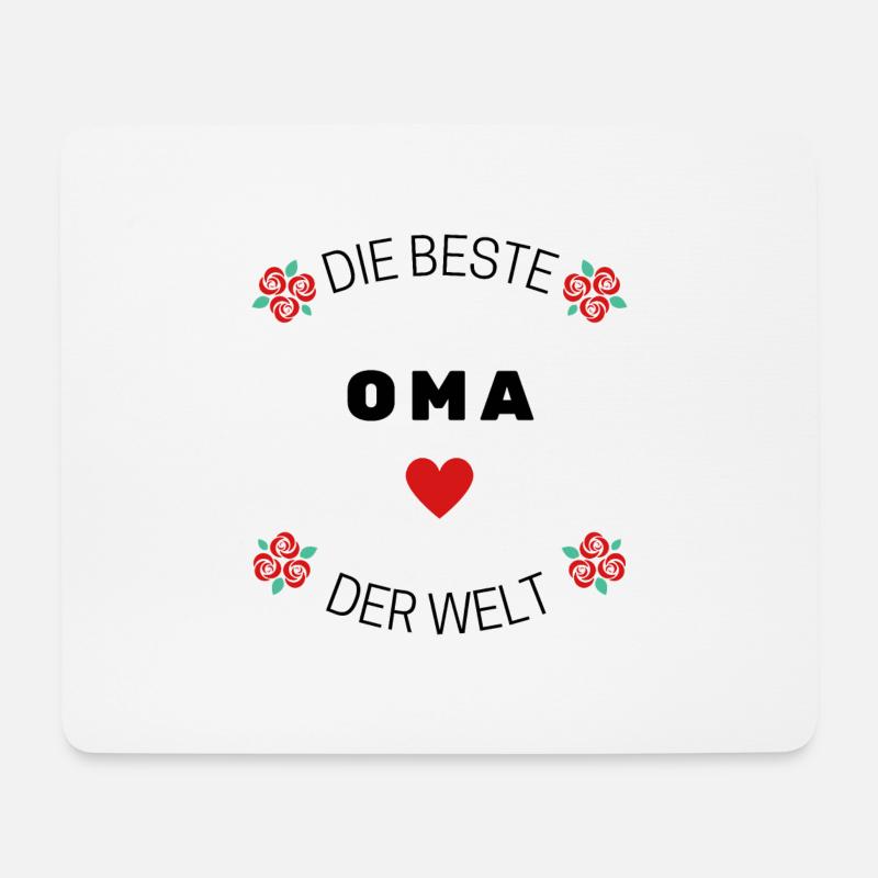 Die Beste Oma der Welt. - Mousepad (Querformat) - Weiß