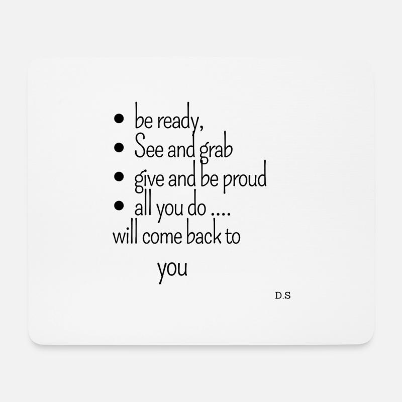 Be ready..... - Mousepad (Querformat) - Weiß