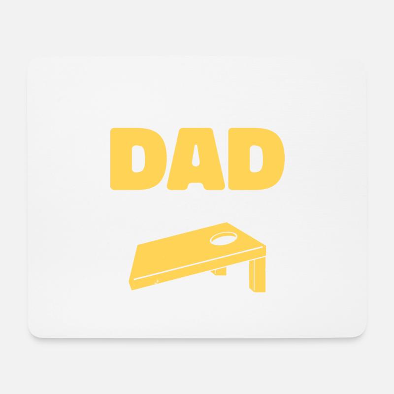 Vater Cornhole Vatertag Geschenk - Mousepad (Querformat) - Weiß
