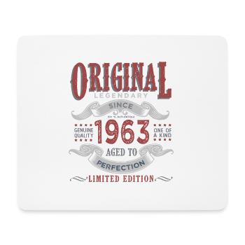 Born in 1963 Original 60 years birthday gift - Mouse Pad (horizontal) - white - Front