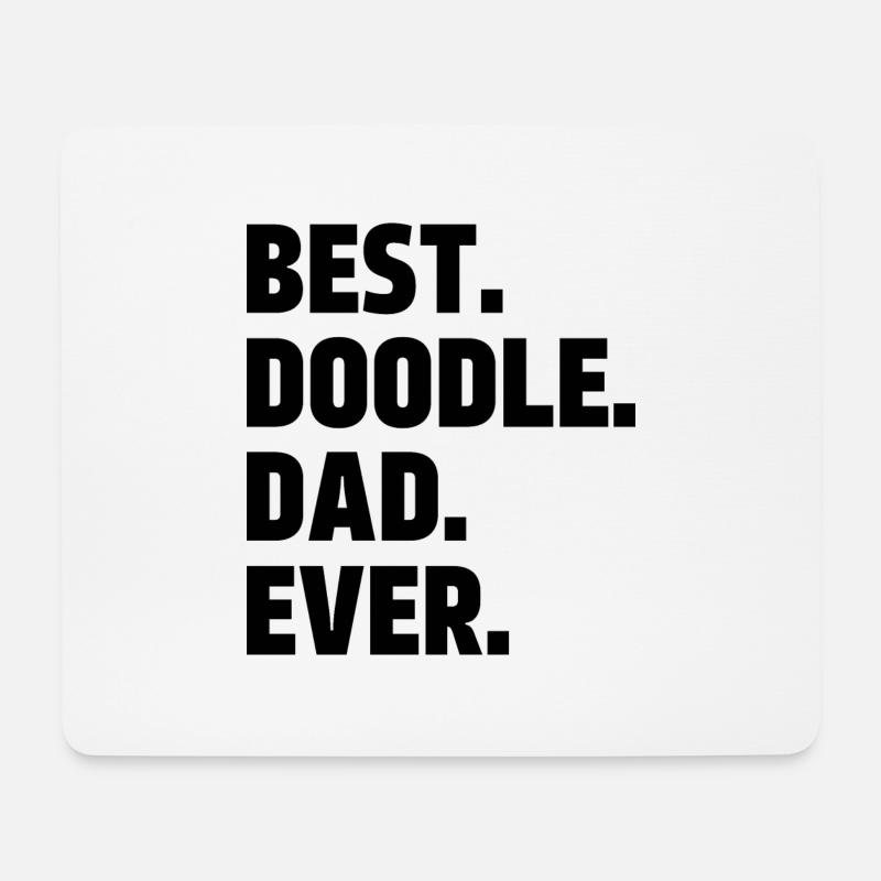 Bester Doodle Dad aller Zeiten - Mousepad (Querformat) - Weiß