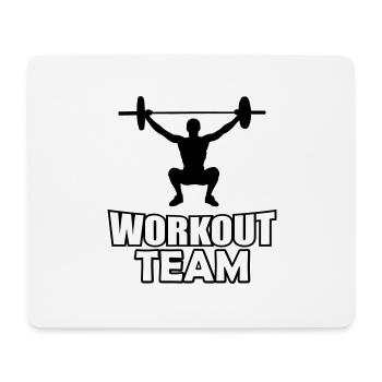 Workout Team - Mousepad (Querformat) - Weiß - Vorne