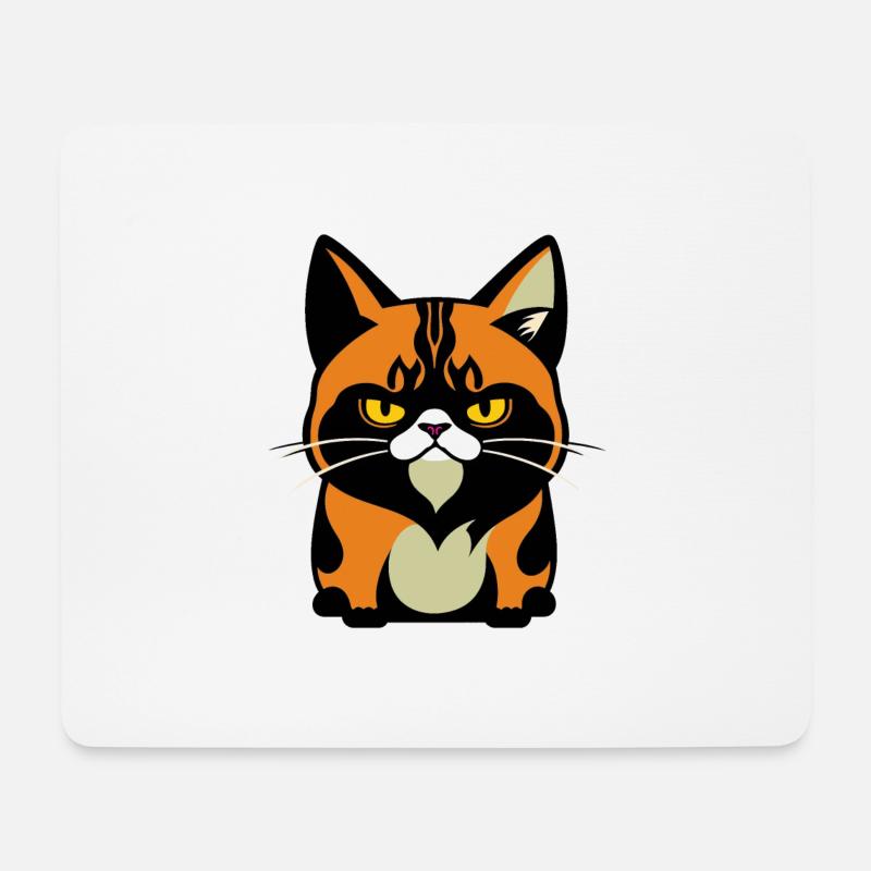 Cat - Mouse Pad (horizontal) - white
