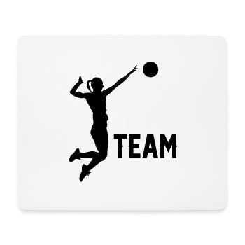 Handball féminin - Tapis de souris (format paysage) - blanc - Devant
