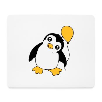 Pingouin ballon mignon, motif enfant mignon - Tapis de souris (format paysage) - blanc - Devant