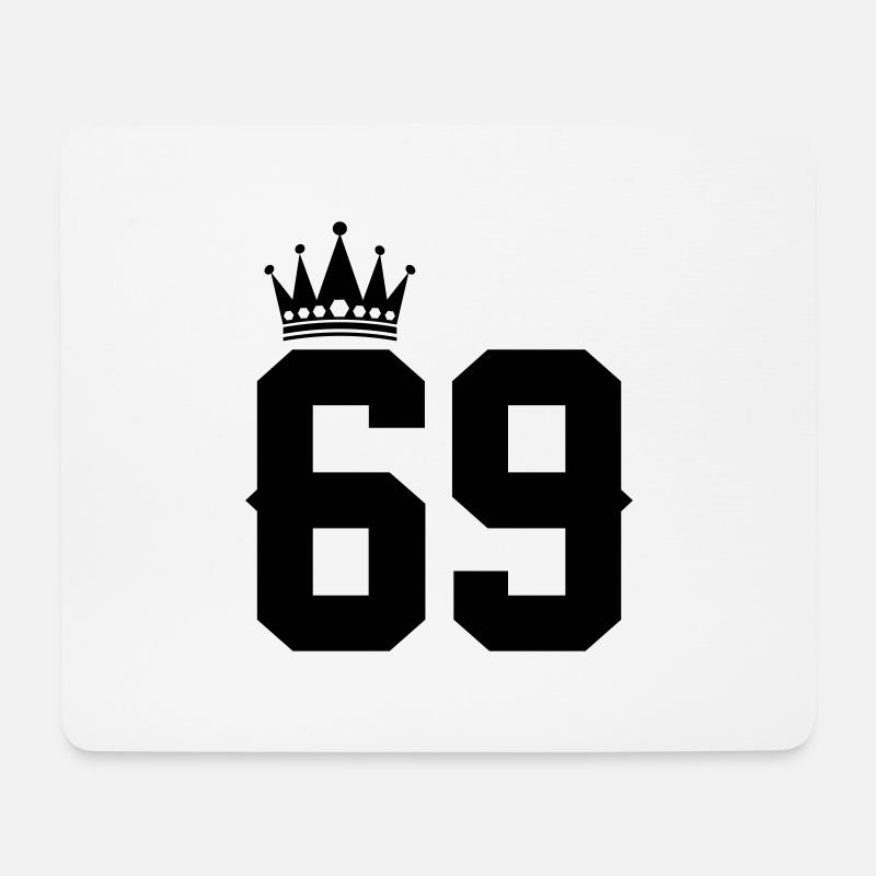 69 - Mousepad (Querformat) - Weiß