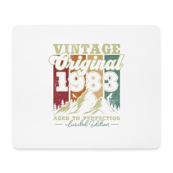 Vintage original 1983 vintage cadeau anniversaire - Tapis de souris (format paysage) - blanc - Devant