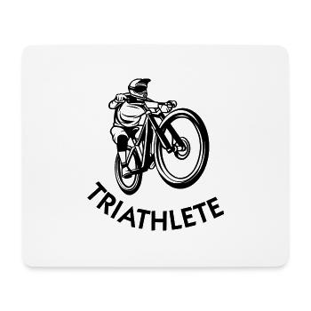 Triathlon Natation Bike Run Marathon - Tapis de souris (format paysage) - blanc - Devant