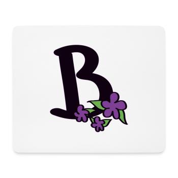 B for beautyful - Mouse Pad (horizontal) - white - Front