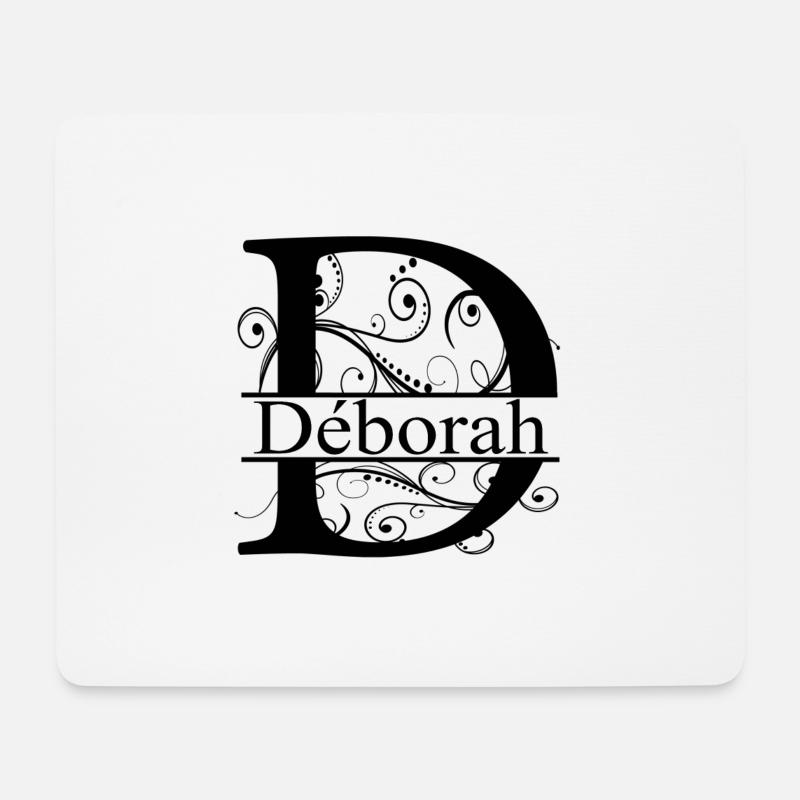 Monogramm mit dem Namen Deborah - Mousepad (Querformat) - Weiß