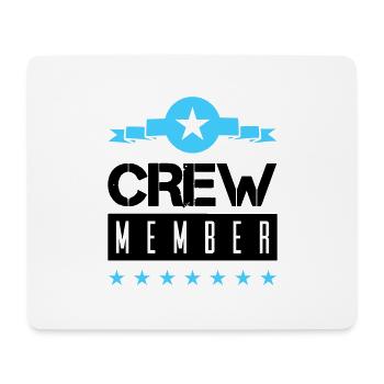 Crew Member - Mouse Pad (horizontal) - white - Front