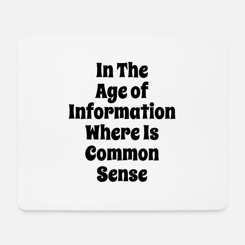 CommonSense - Mouse Pad (horizontal) - white