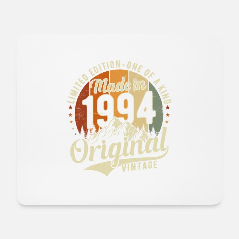 1994 Jahrgang geboren Vintage Geburtstag Geschenk - Mousepad (Querformat) - Weiß